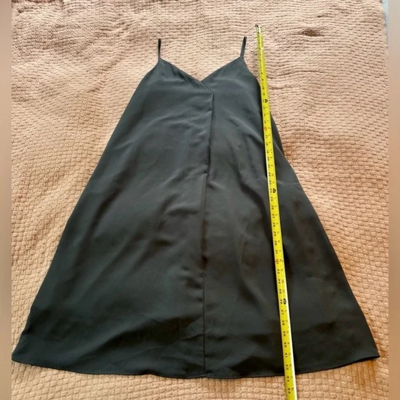 Uni Glo DRAPE CAMI DRESS in Dark Gray Women's Size Large - Picture 3 of 7